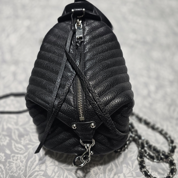 Rebecca Minkoff Black Quilted Backpack - Picture 1 of 3